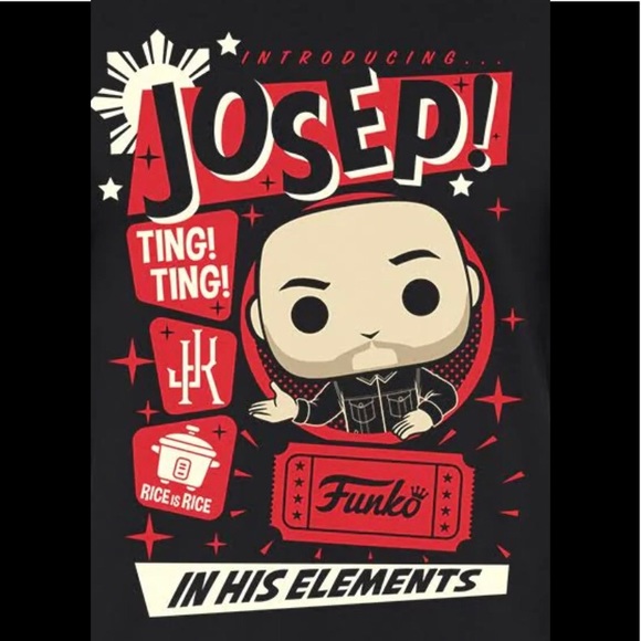 Jo Koy Funko Bobblehead Tshirt Mens sz L JOKOY.com world famous Comedian NEW - Picture 2 of 2